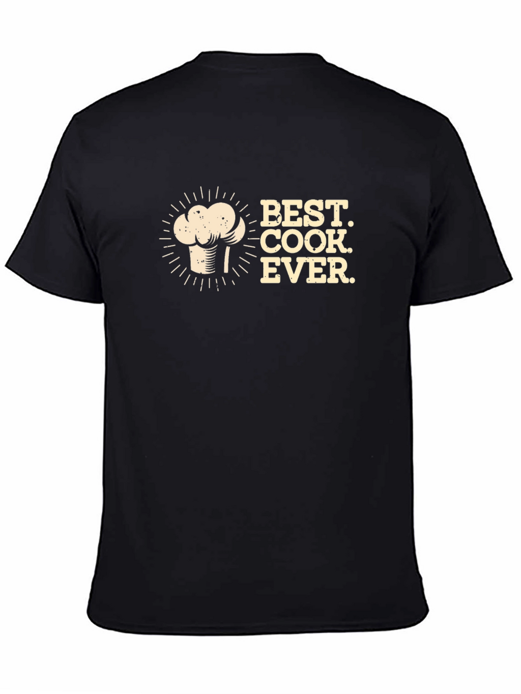 Best Cook Ever Black Graphic T-Shirt