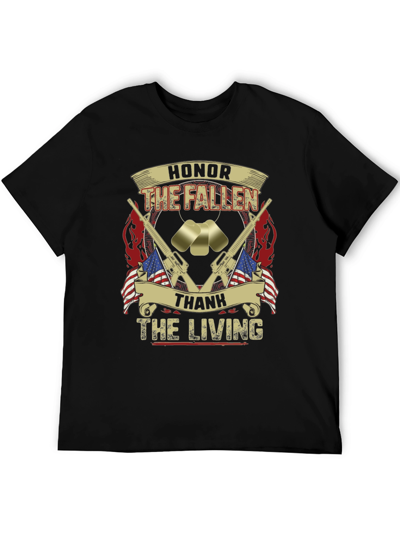 Honor The Fallen T-Shirt - Patriotic Memorial Design