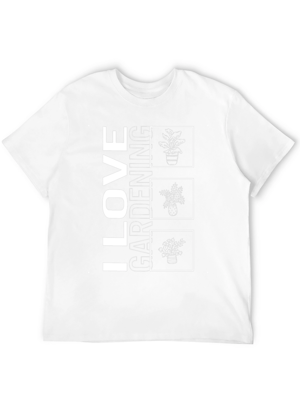 I Love Gardening Black T-Shirt