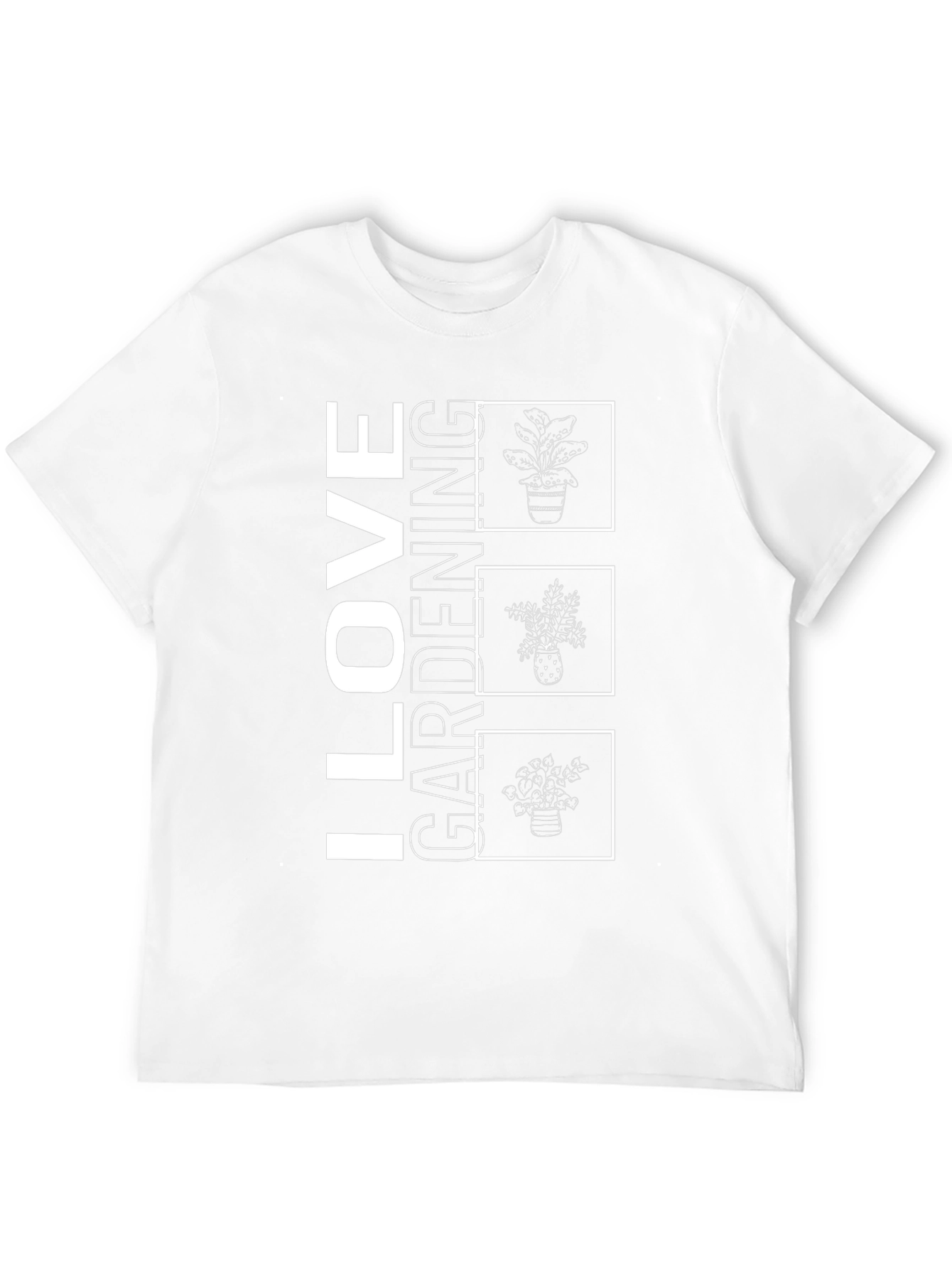 I Love Gardening Black T-Shirt