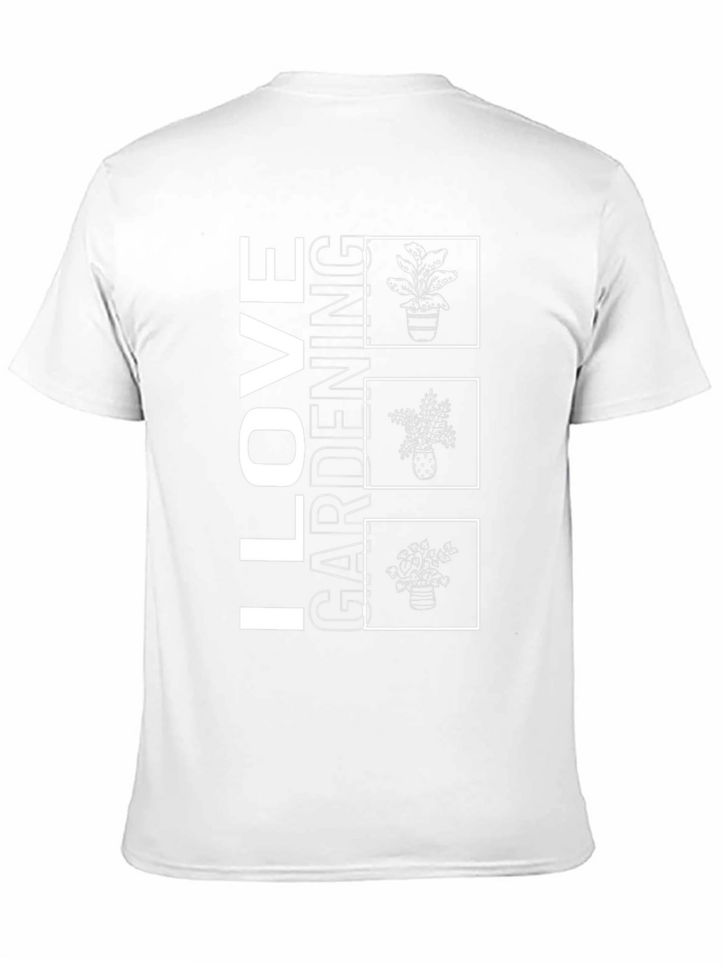 I Love Gardening Black T-Shirt