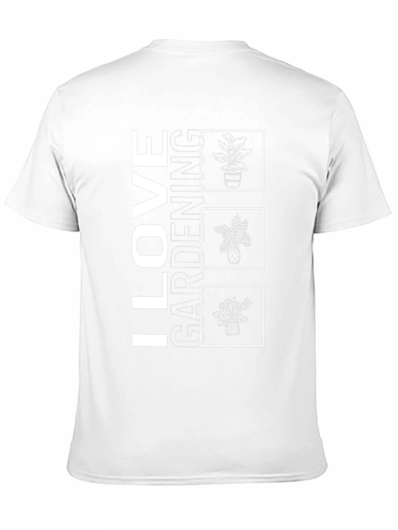 I Love Gardening Black T-Shirt