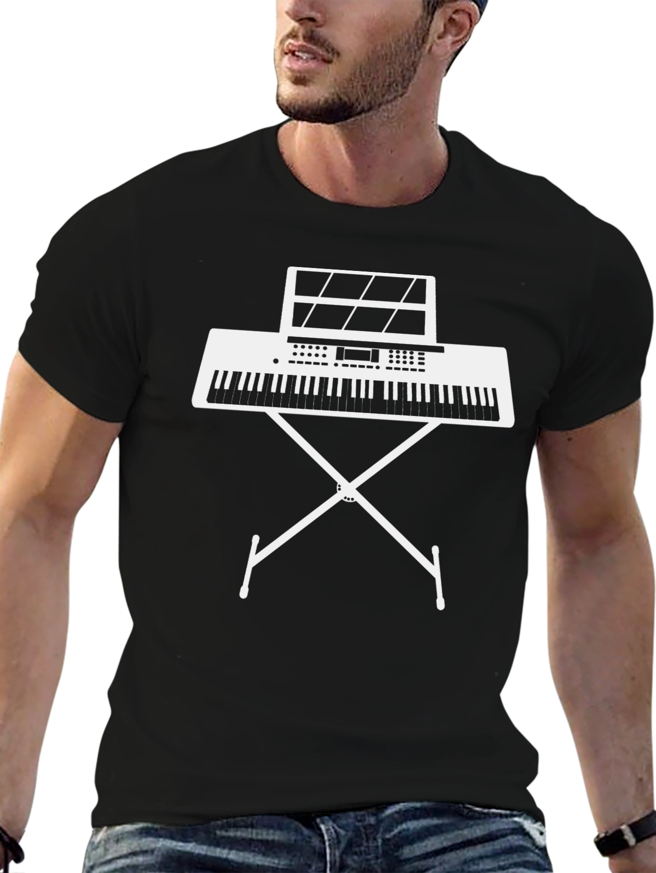 Keyboard T-Shirt: Musical Instrument Graphic Tee