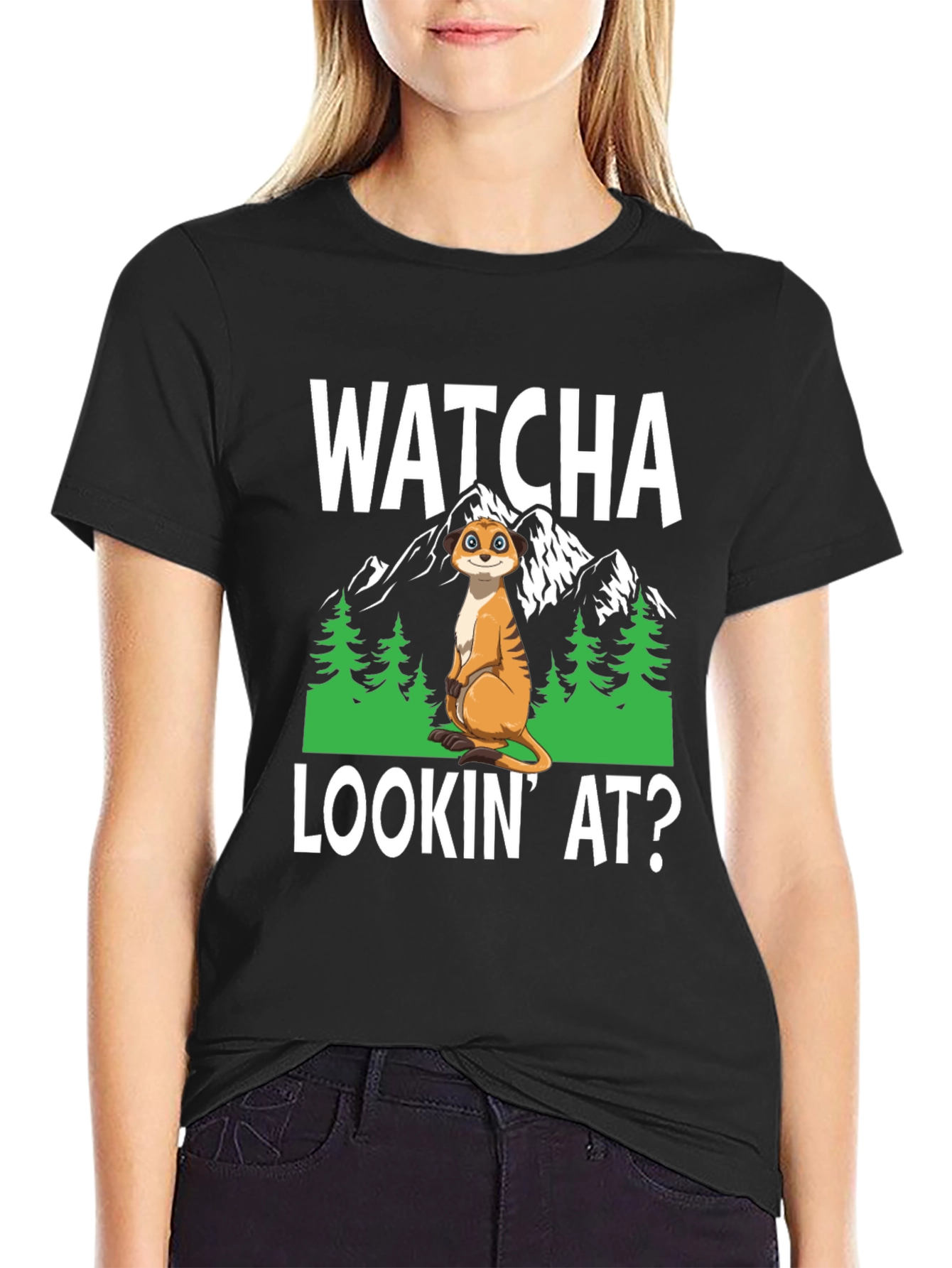 Watcha Lookin At? Meerkat Graphic Tee