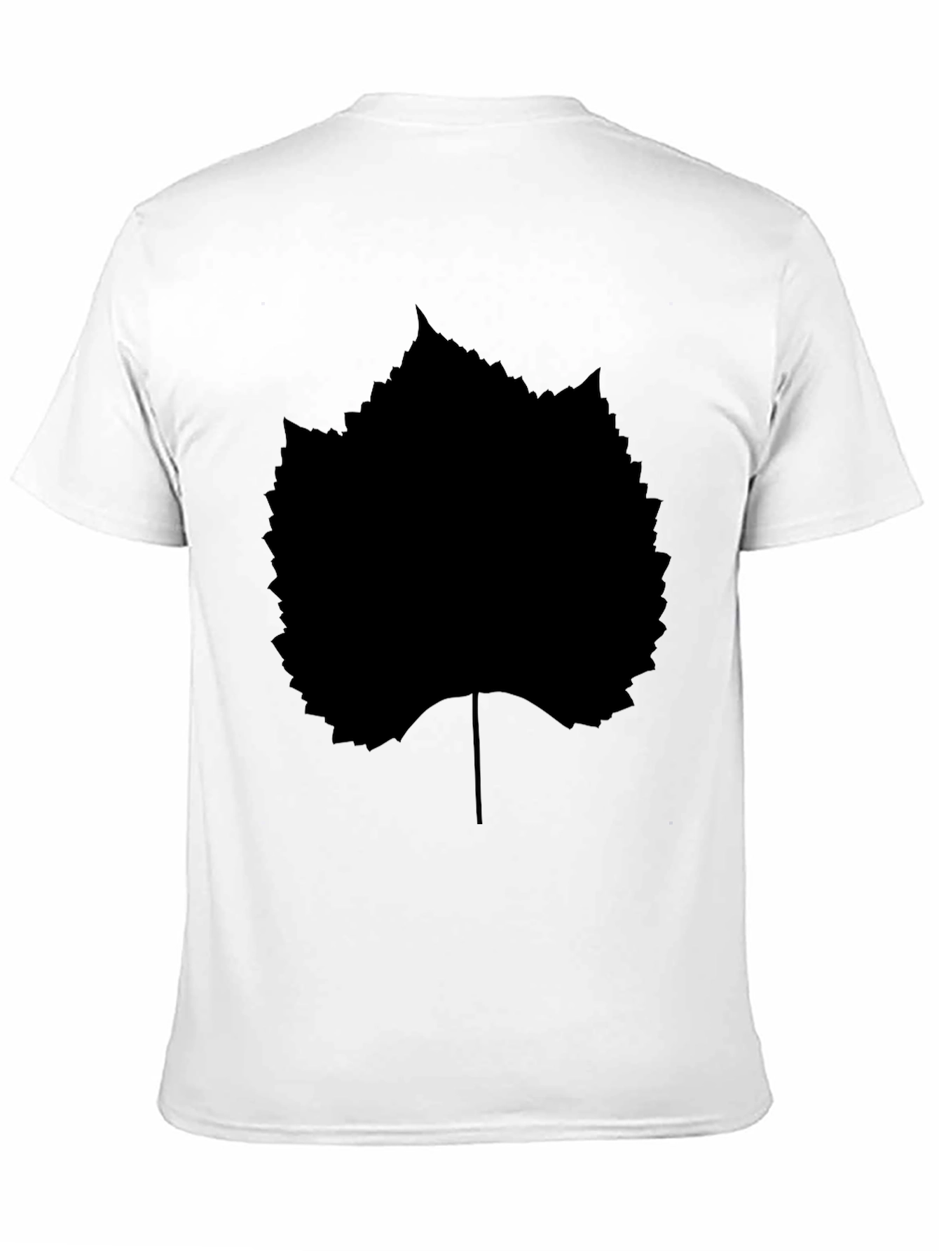Black Leaf Graphic T-Shirt - Stylish Casual Wear
