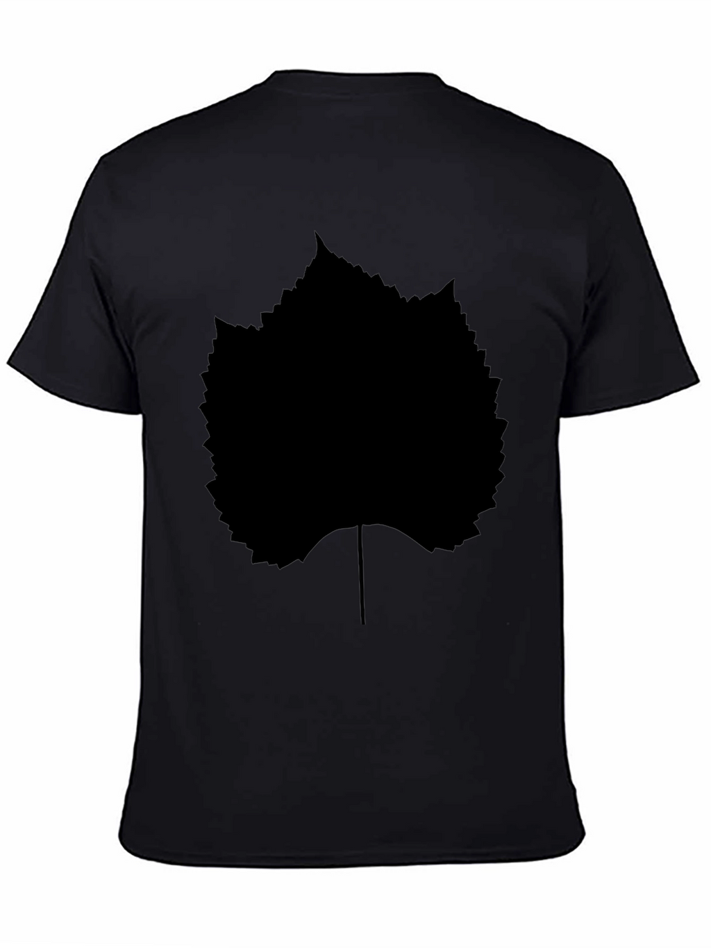 Black Leaf Graphic T-Shirt - Stylish Casual Wear