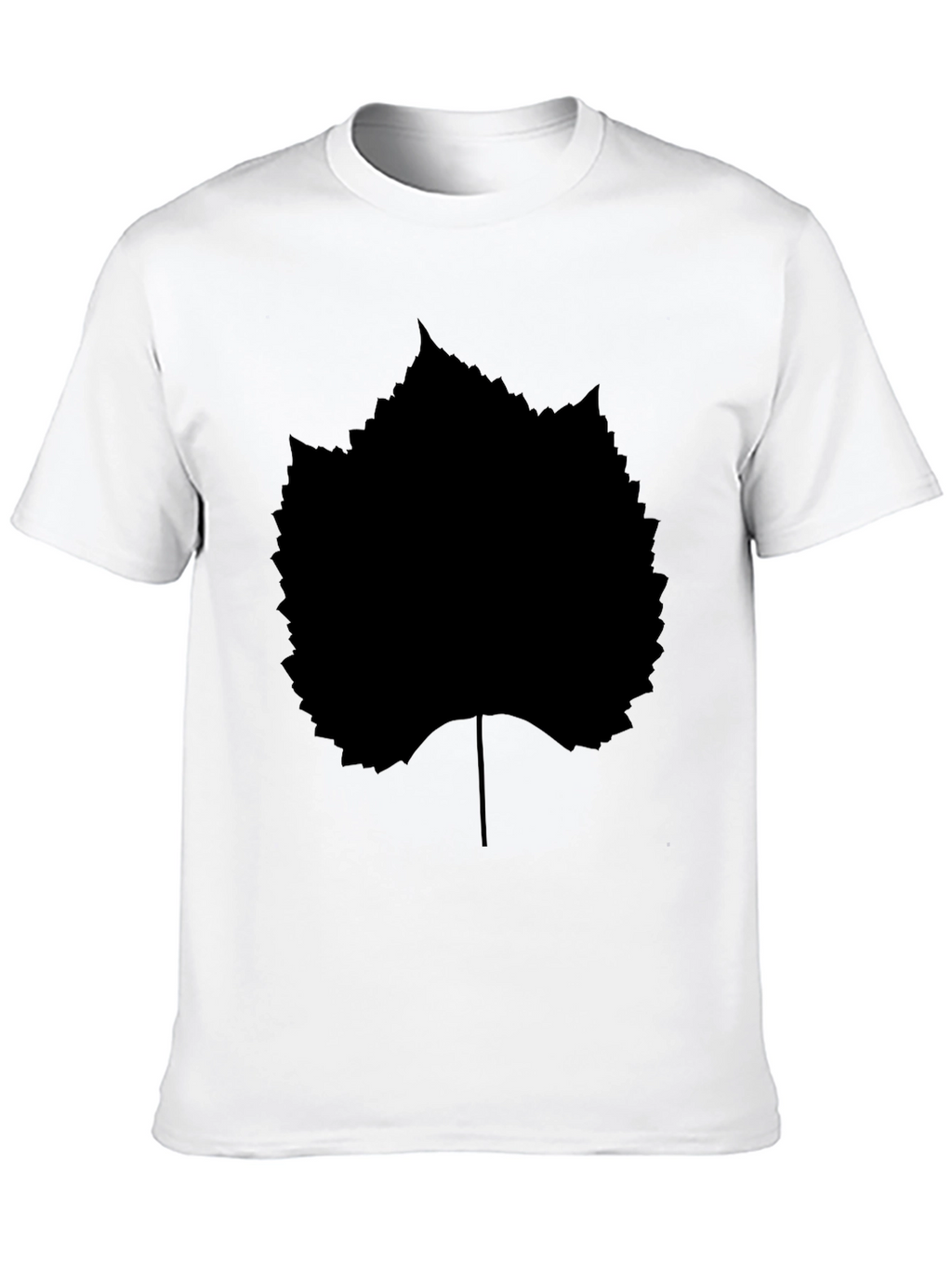 Black Leaf Graphic T-Shirt - Stylish Casual Wear