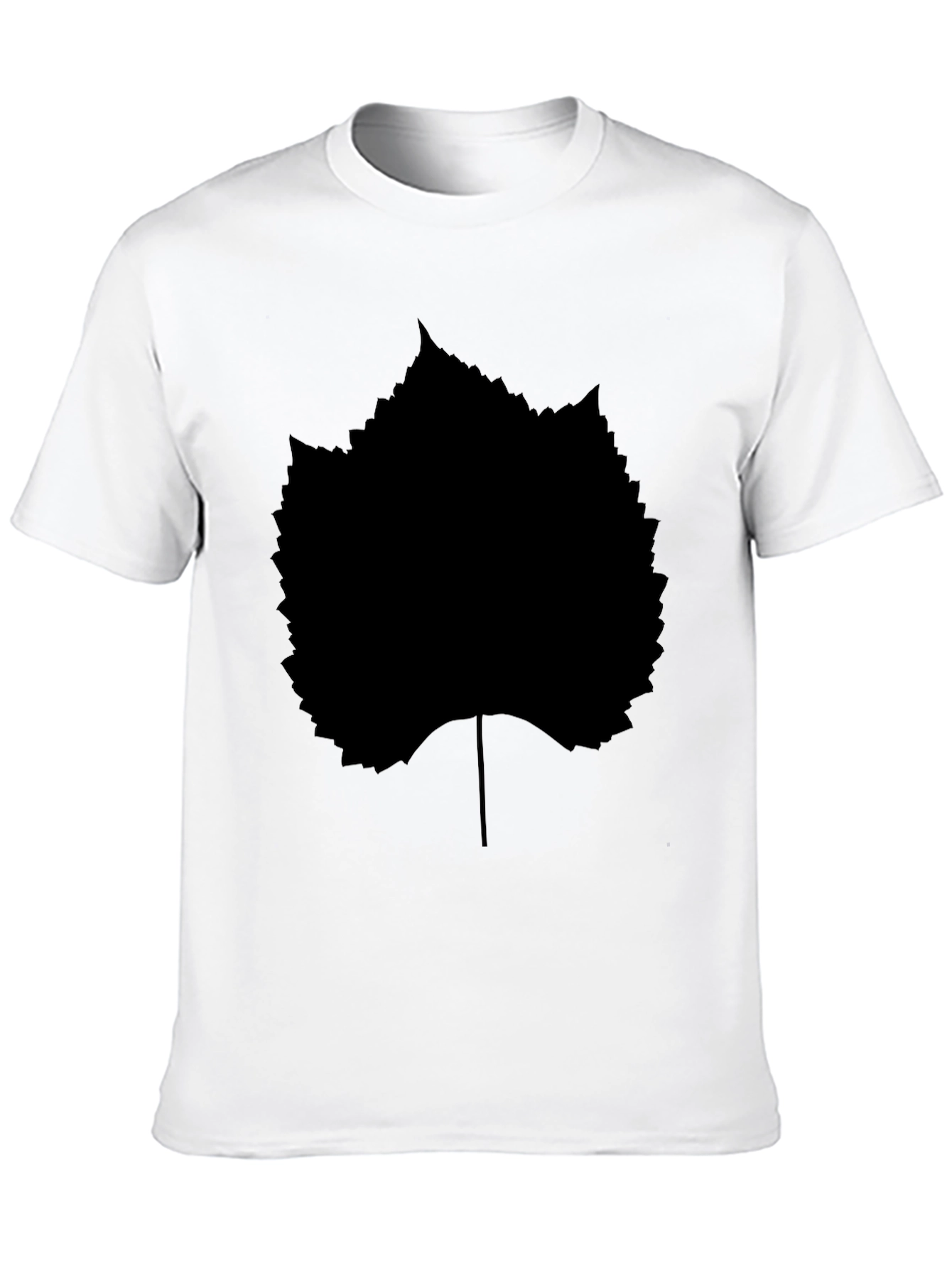 Black Leaf Graphic T-Shirt - Stylish Casual Wear