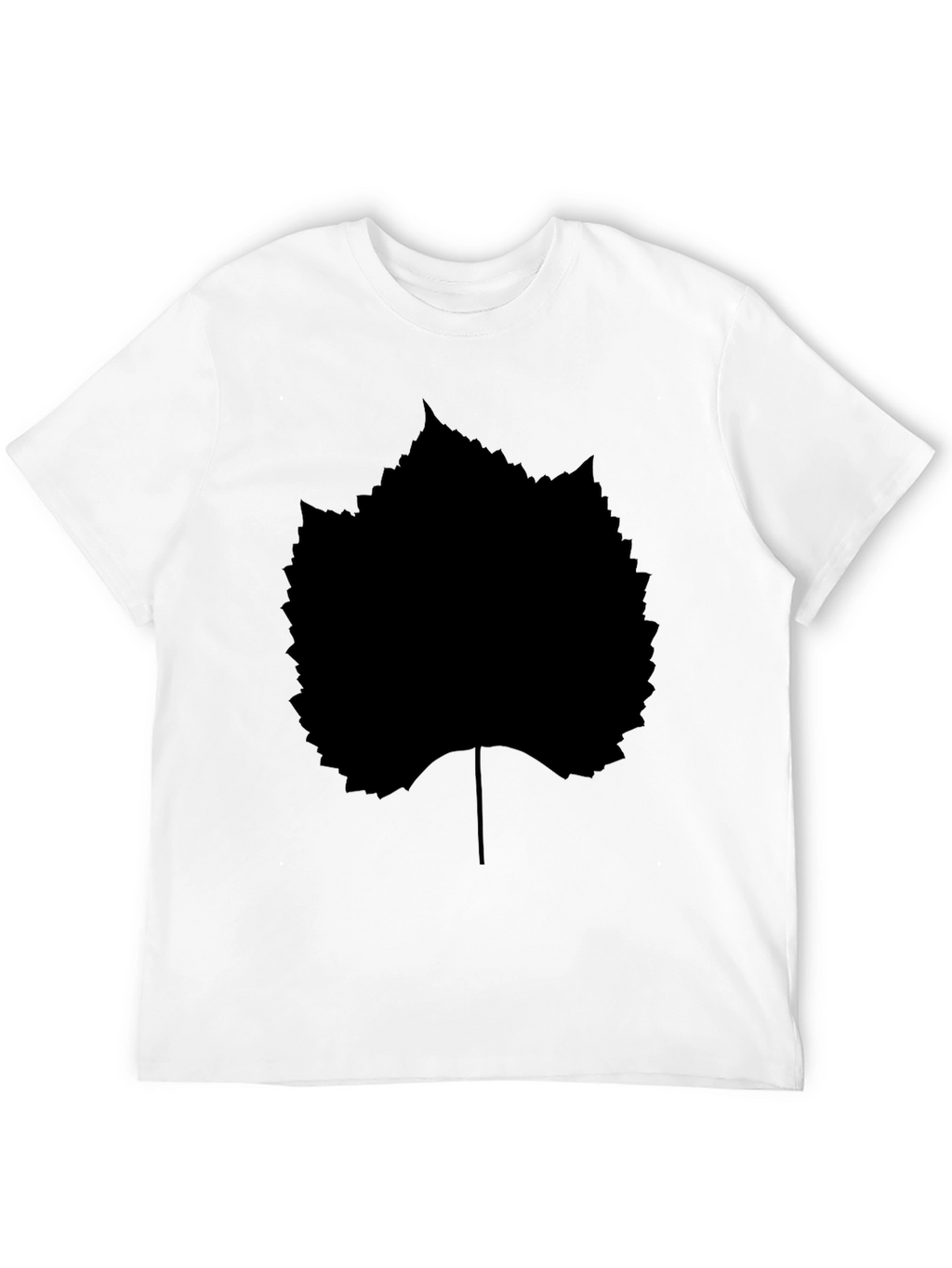 Black Leaf Graphic T-Shirt - Stylish Casual Wear