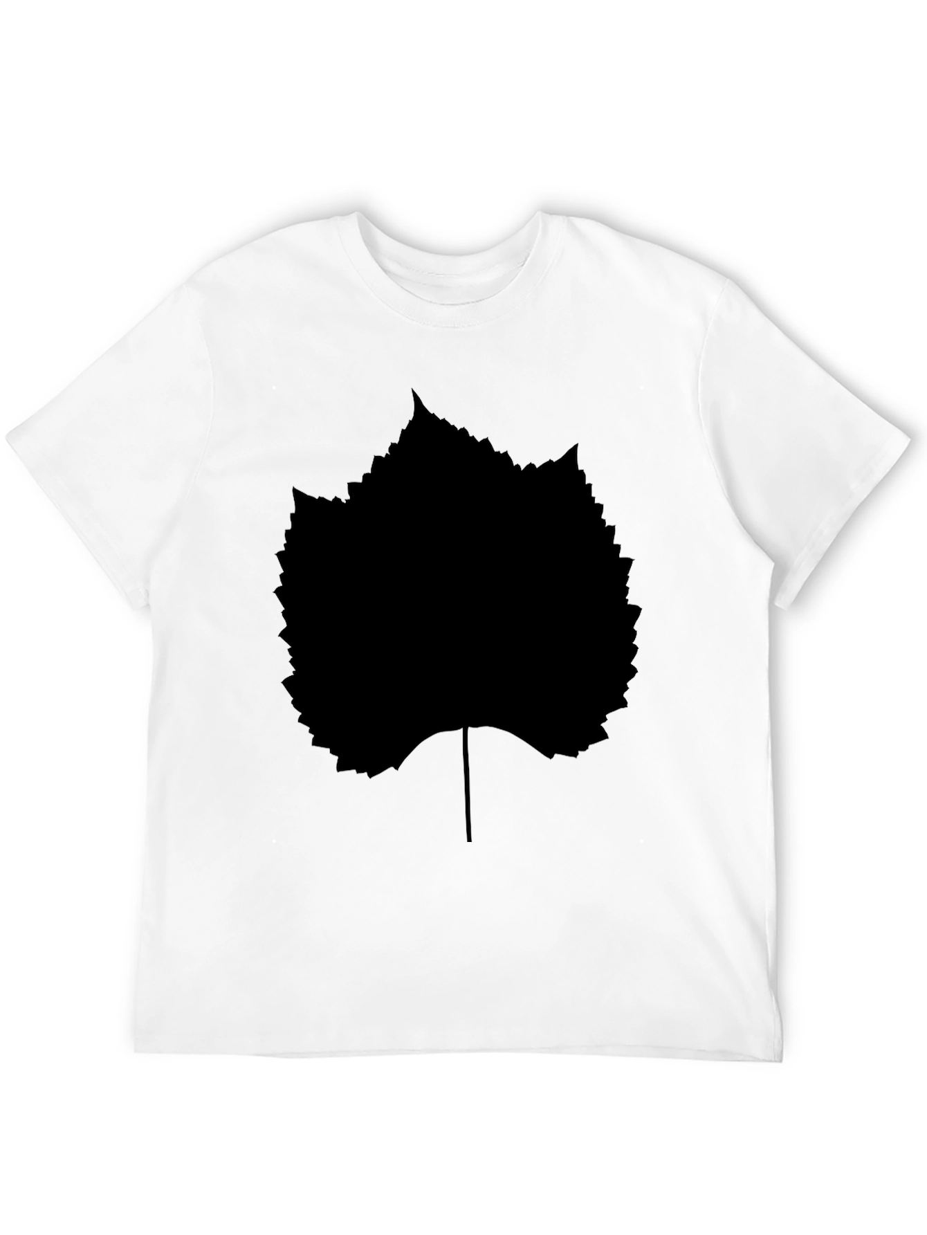 Black Leaf Graphic T-Shirt - Stylish Casual Wear