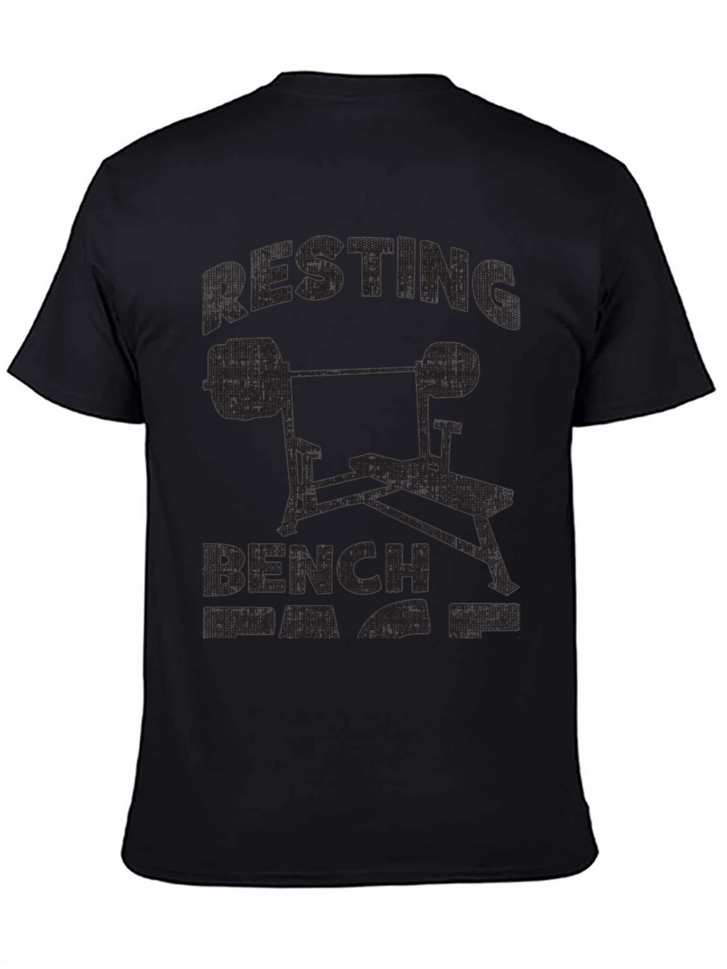 Resting Bench T-Shirt Black Gym Apparel