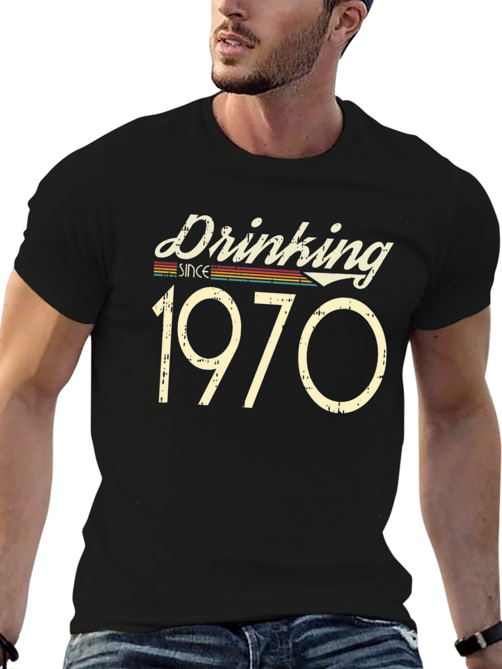 Drinking Since 1970 Black T-Shirt