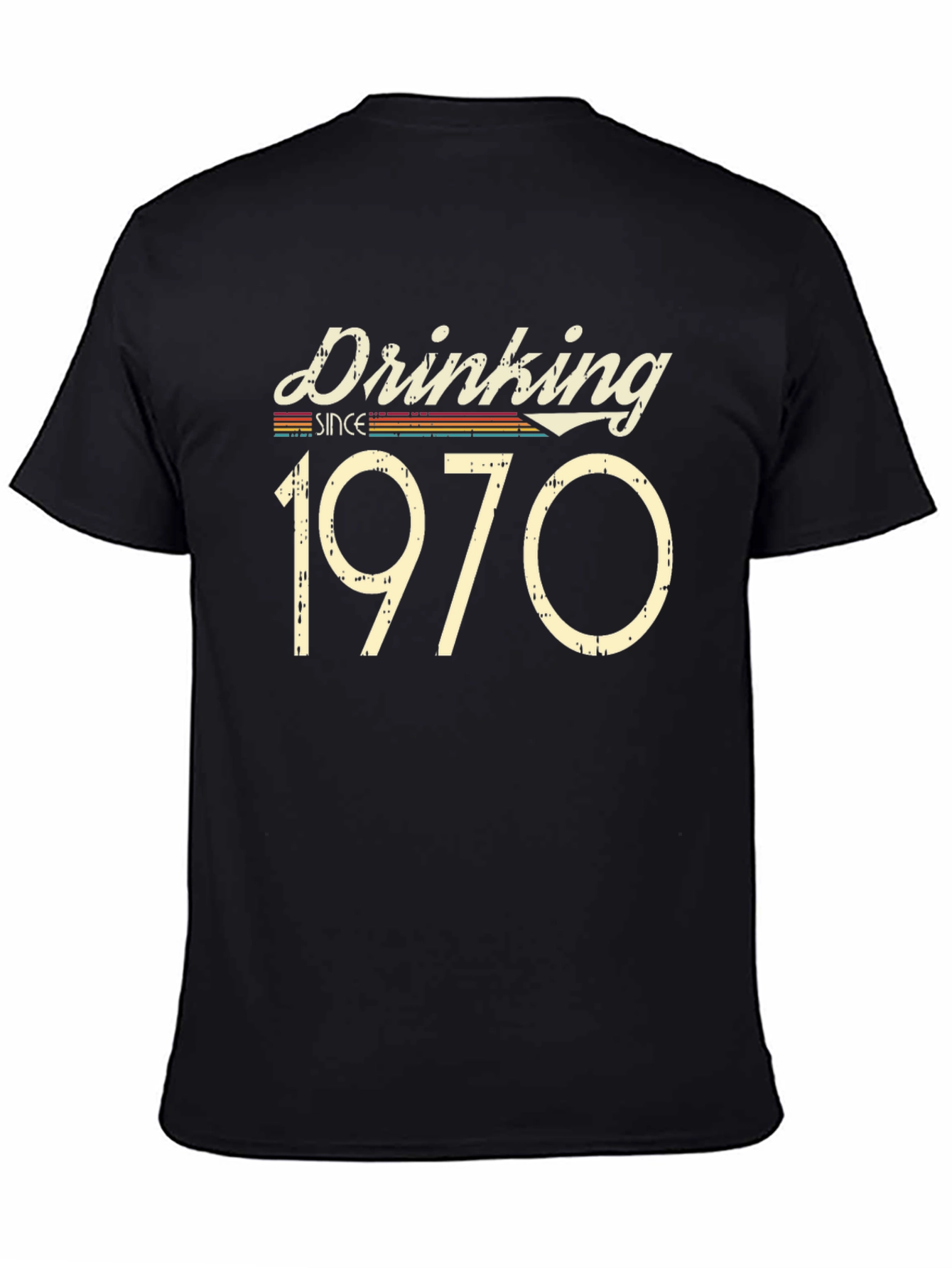 Drinking Since 1970 Black T-Shirt