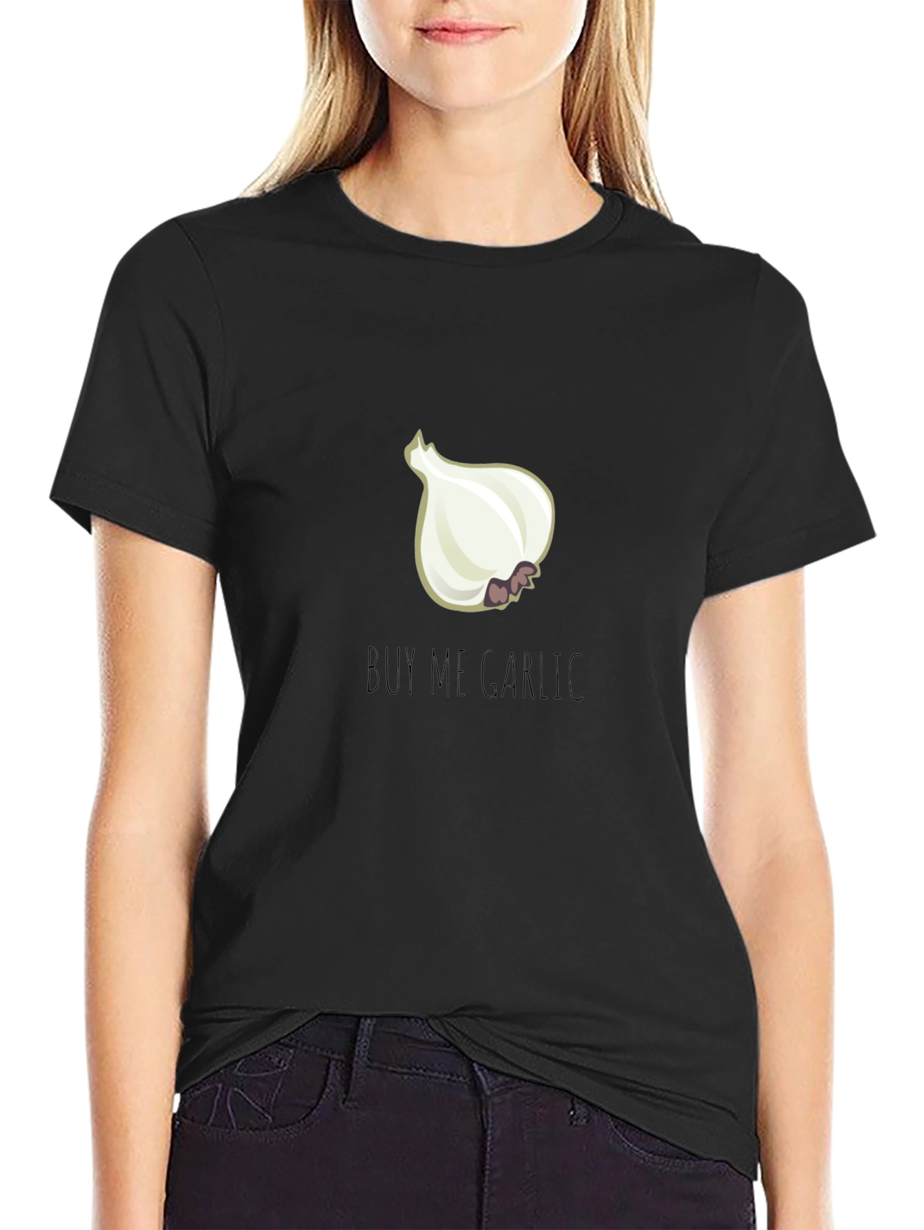 Buy Me Garlic T-Shirt - Novelty Foodie Tee