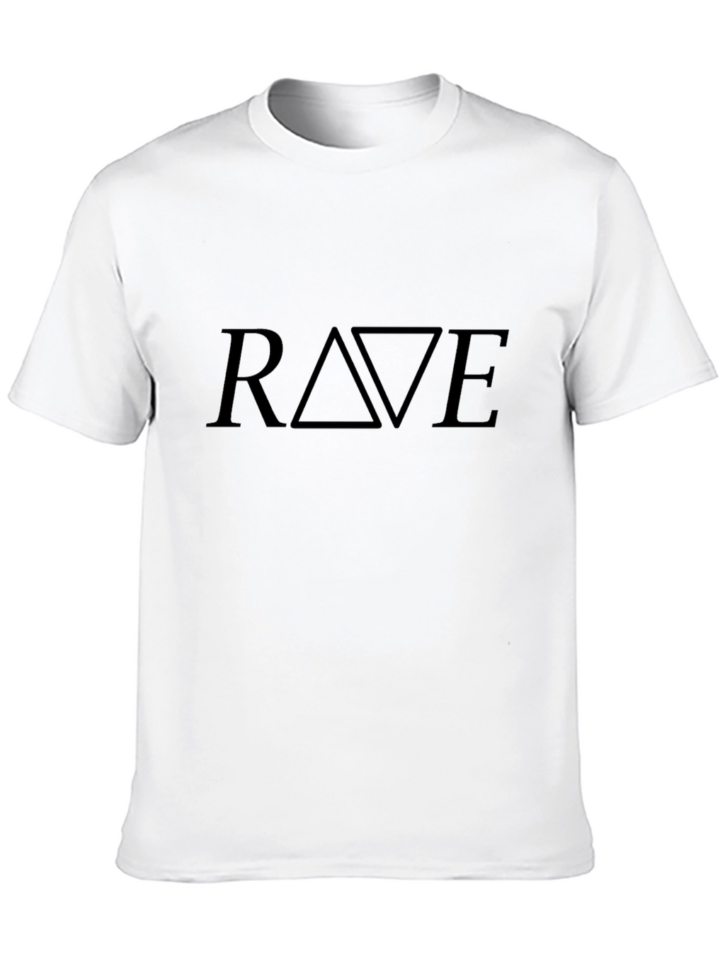 Mens Black RAVE Graphic Tee - Stylish & Trendy
