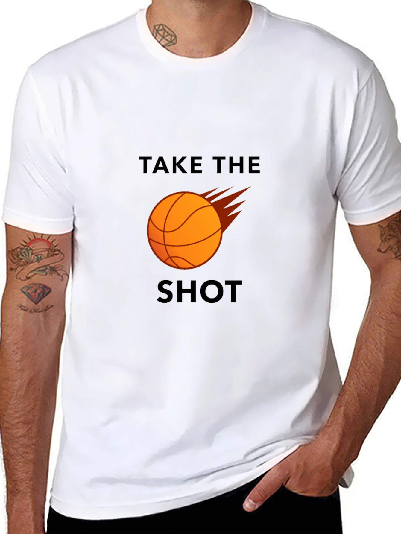 Basketball Take The Shot Graphic T-Shirt
