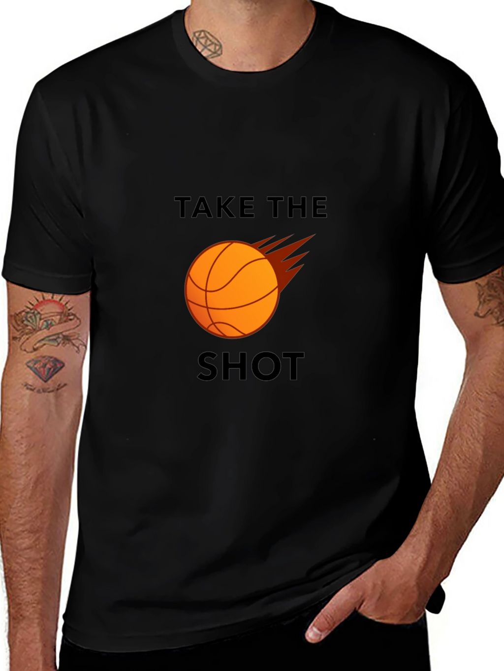 Basketball Take The Shot Graphic T-Shirt