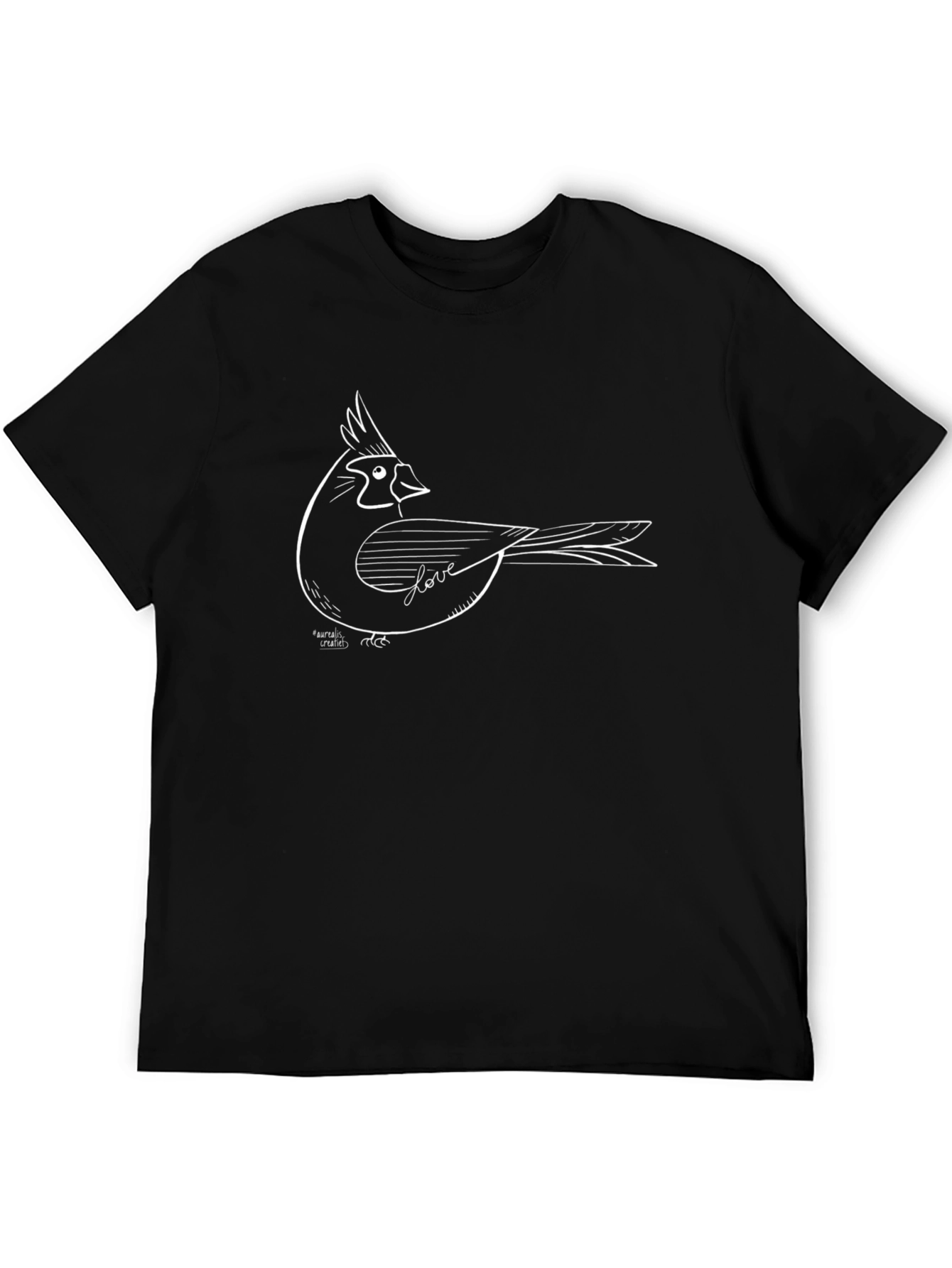 Cardinal Love Graphic Tee - Stylish Bird Design