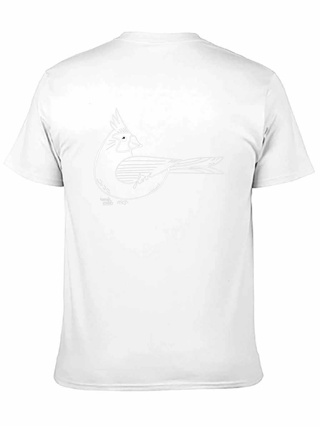 Cardinal Love Graphic Tee - Stylish Bird Design