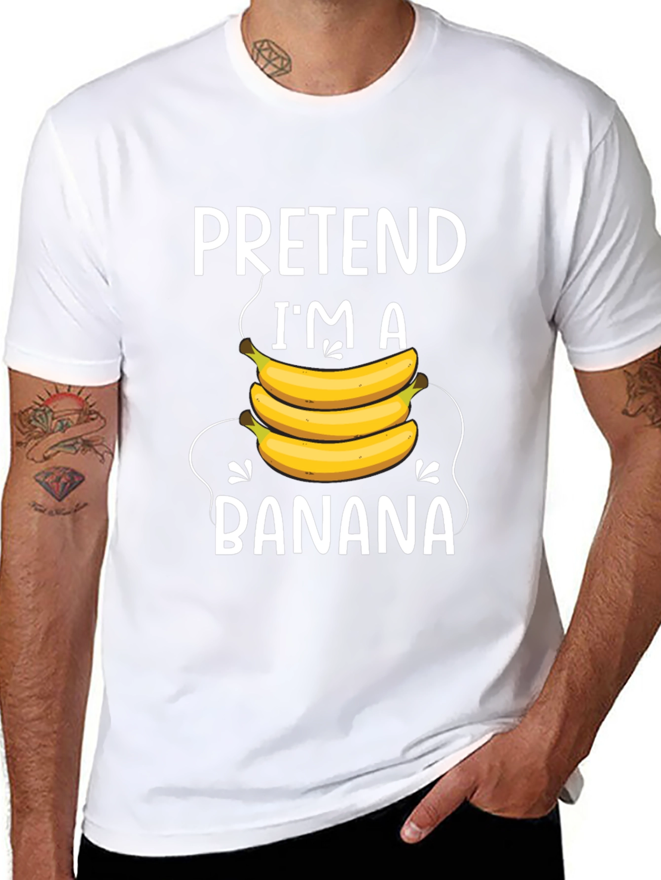 Pretend Im A Banana T-Shirt - Funny Costume Tee