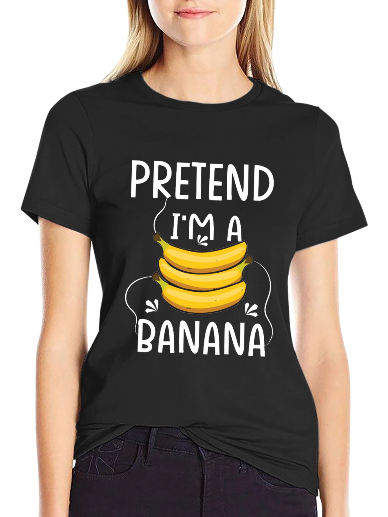 Pretend Im A Banana T-Shirt - Funny Costume Tee
