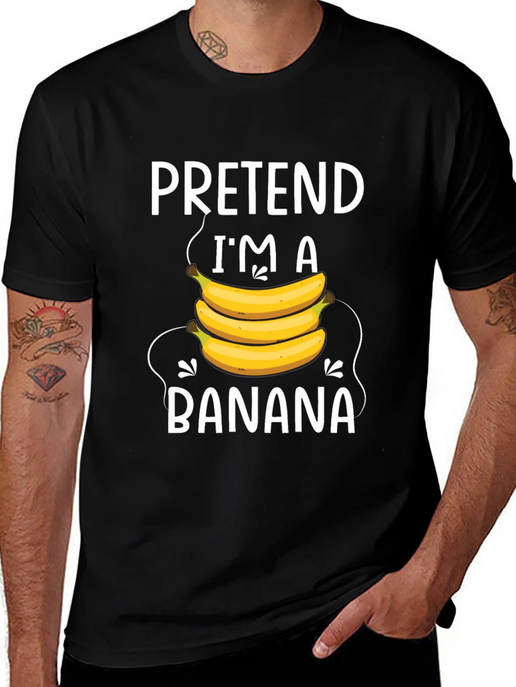 Pretend Im A Banana T-Shirt - Funny Costume Tee