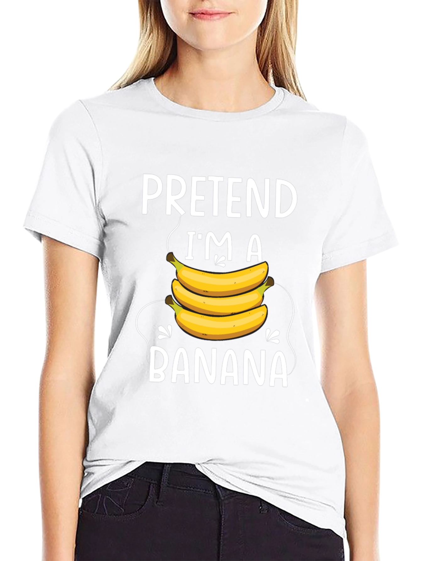 Pretend Im A Banana T-Shirt - Funny Costume Tee