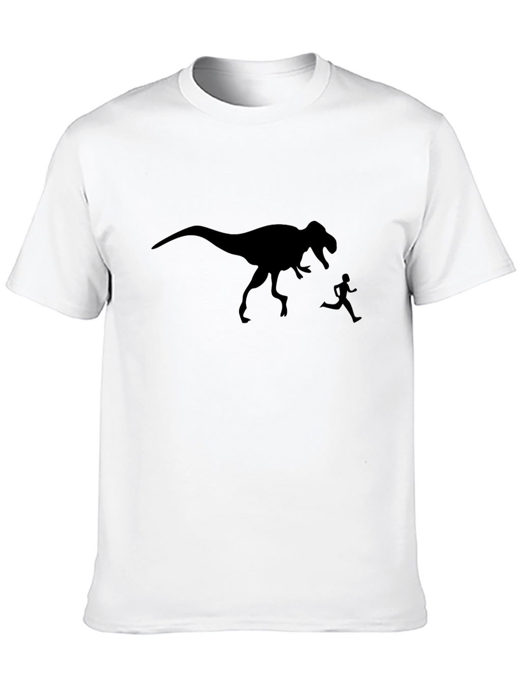 Dinosaur Chase Graphic T-Shirt - Black