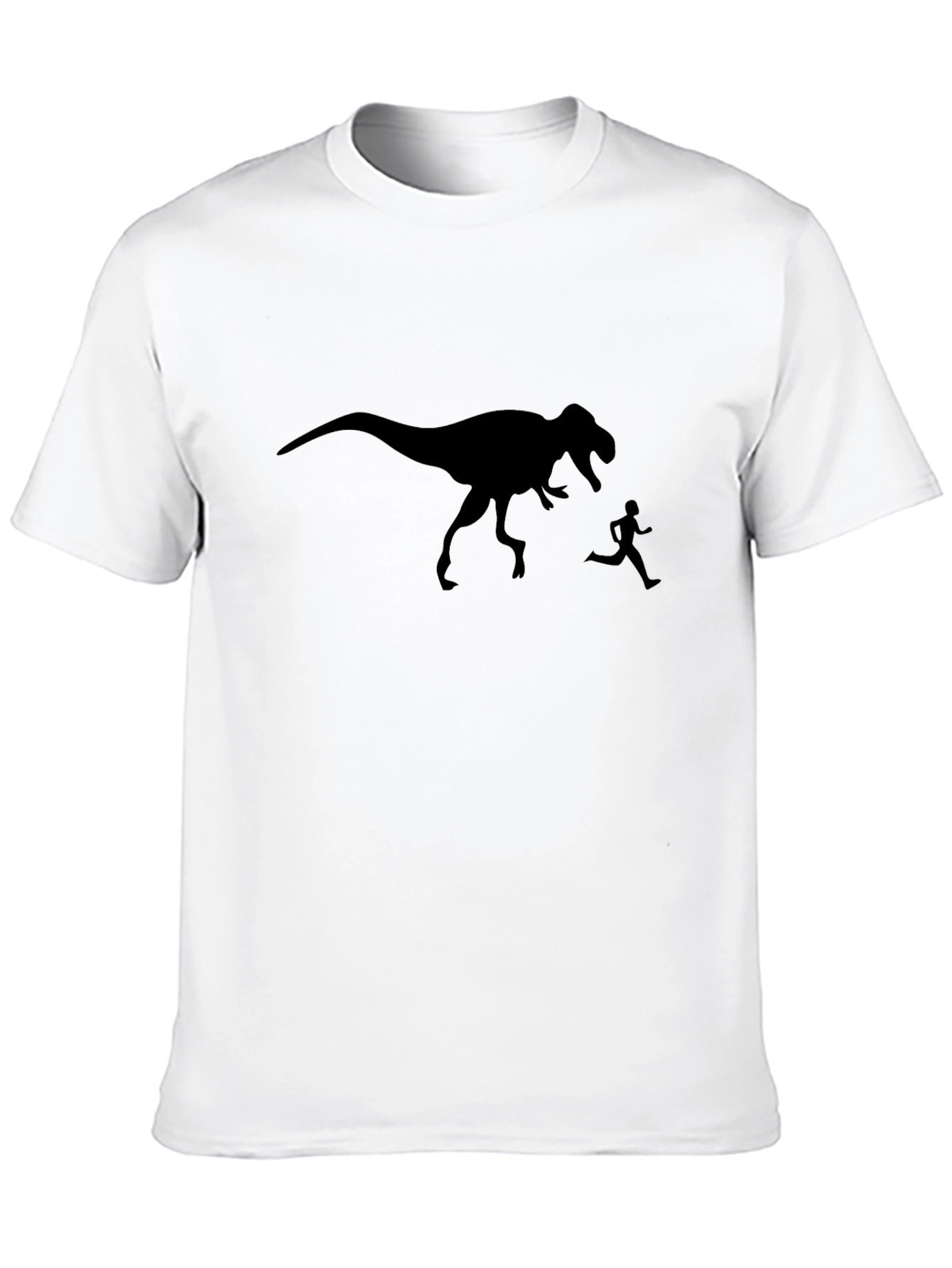 Dinosaur Chase Graphic T-Shirt - Black