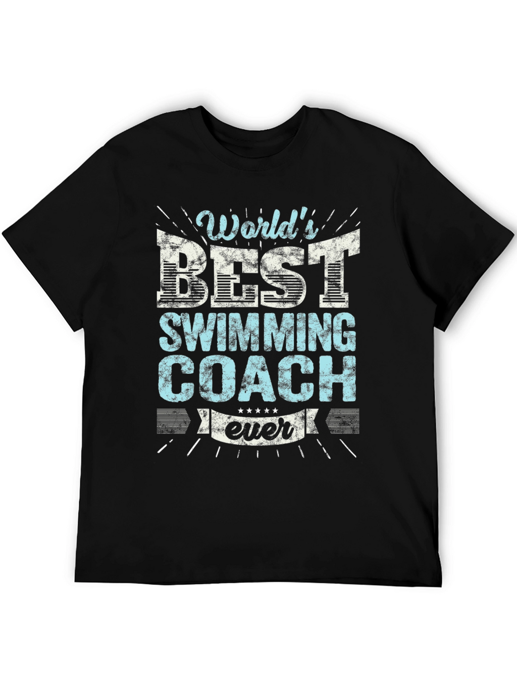 Worlds Best Swimming Coach Ever Graphic T-Shirt