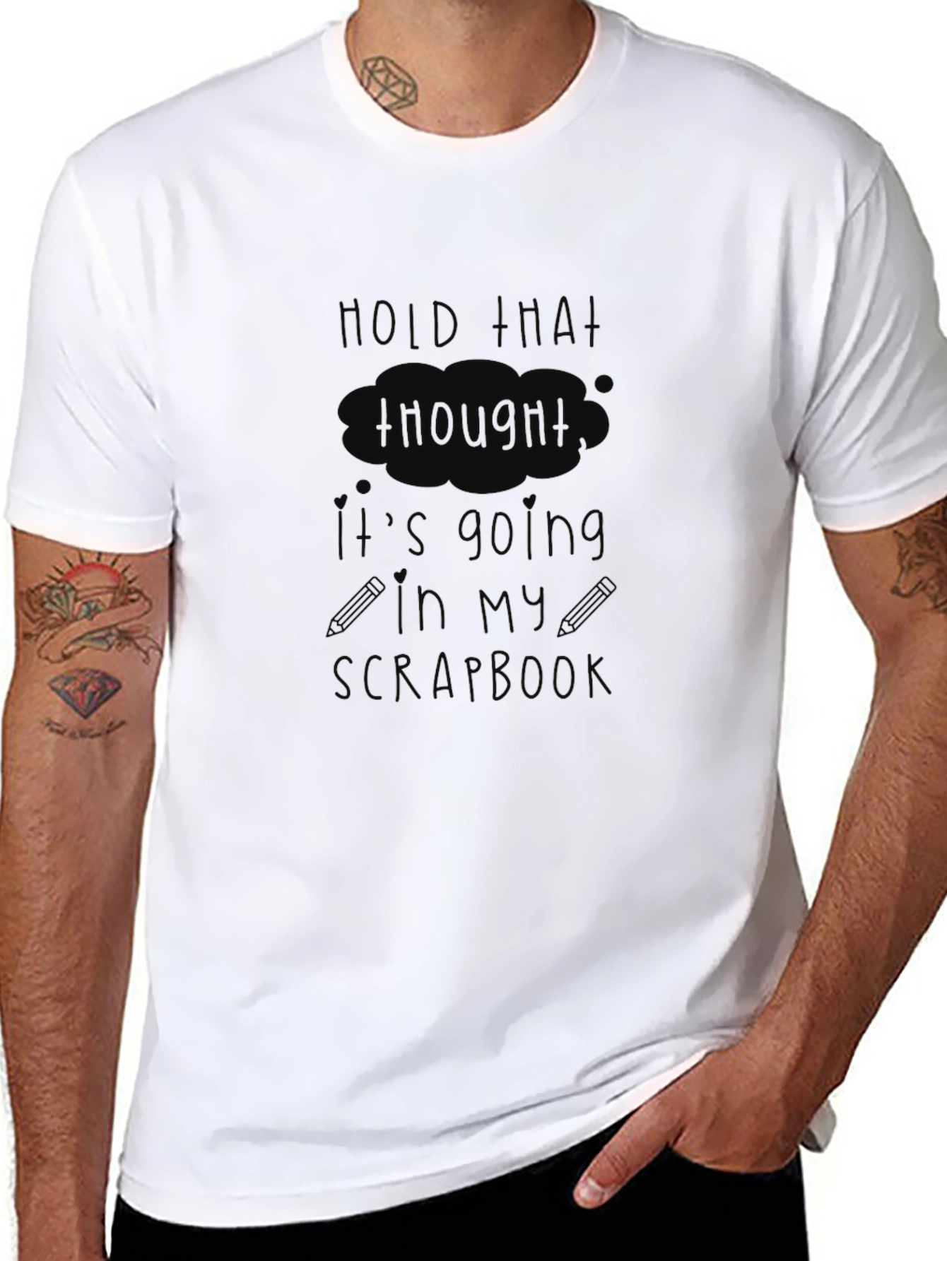 Hold That Thought T-Shirt - Funny Scrapbook Hobby Tee
