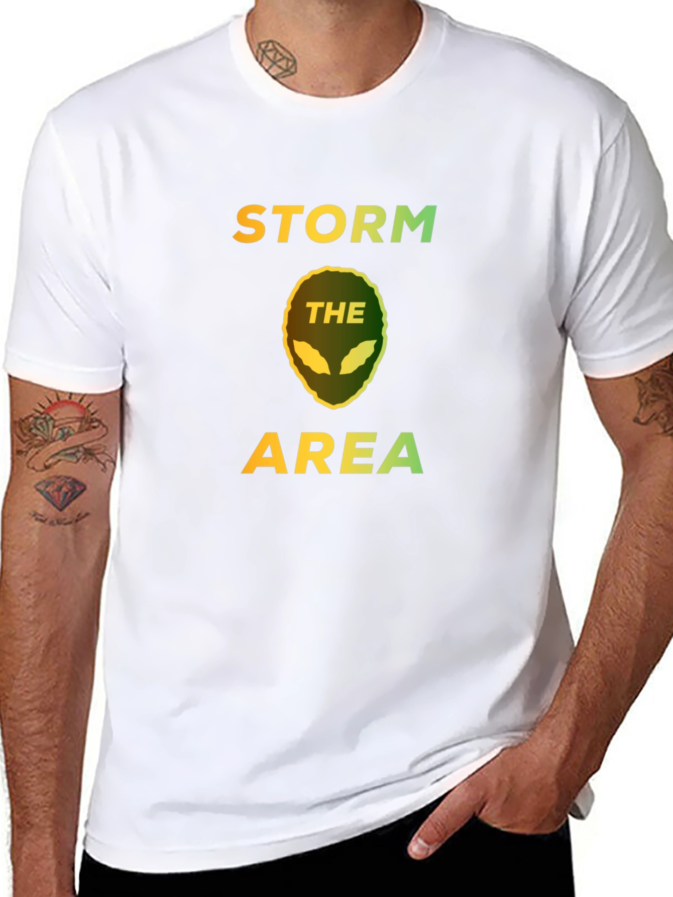 Storm the Area Alien Graphic T-Shirt