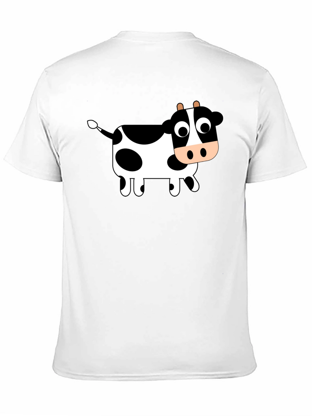Cute Cow Graphic Black T-Shirt