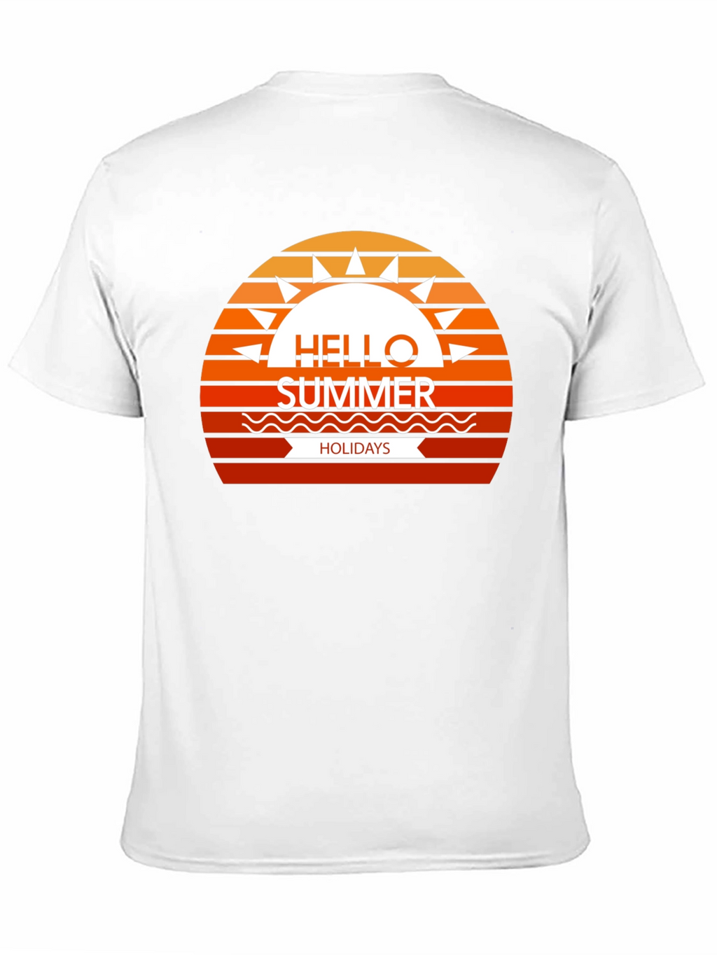 Summer Holidays Graphic Tee - Black