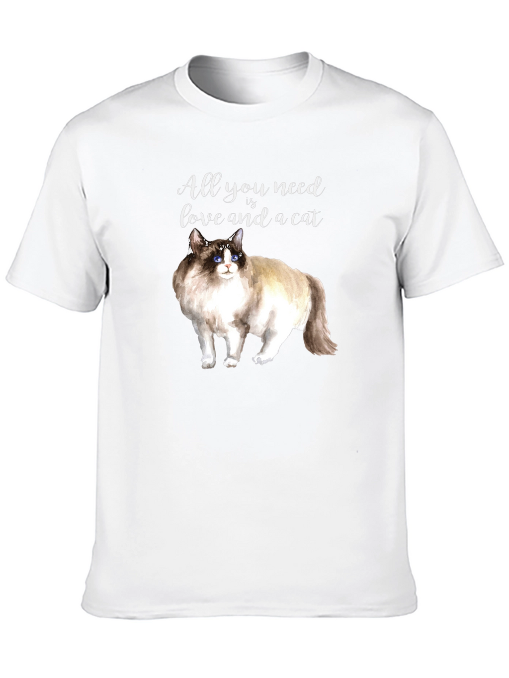 All You Need is Love and a Cat T-Shirt