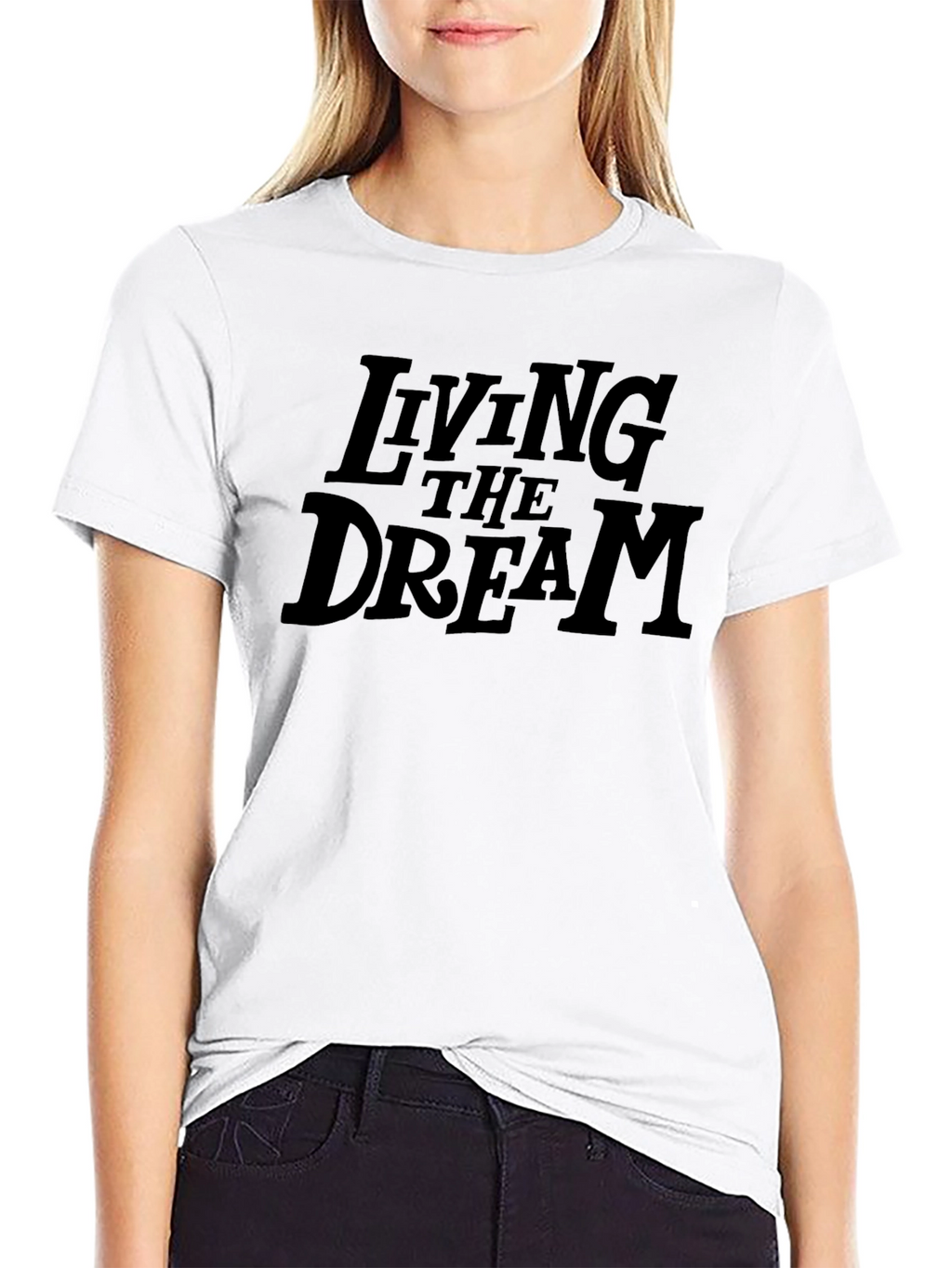 Living the Dream Graphic Tee - Soft Cotton Blend
