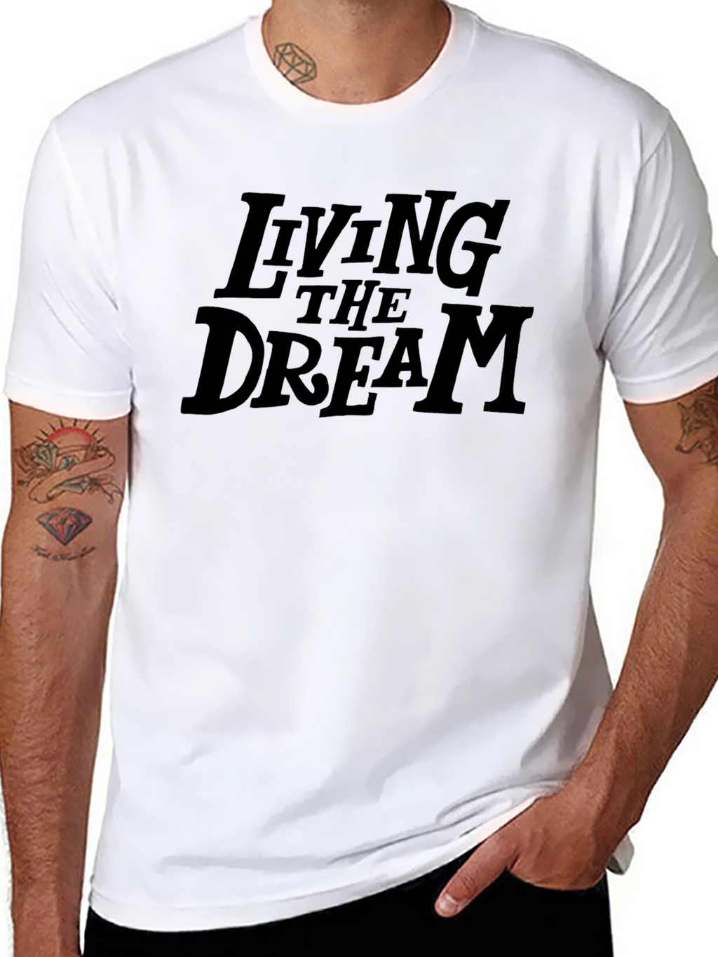 Living the Dream Graphic Tee - Soft Cotton Blend