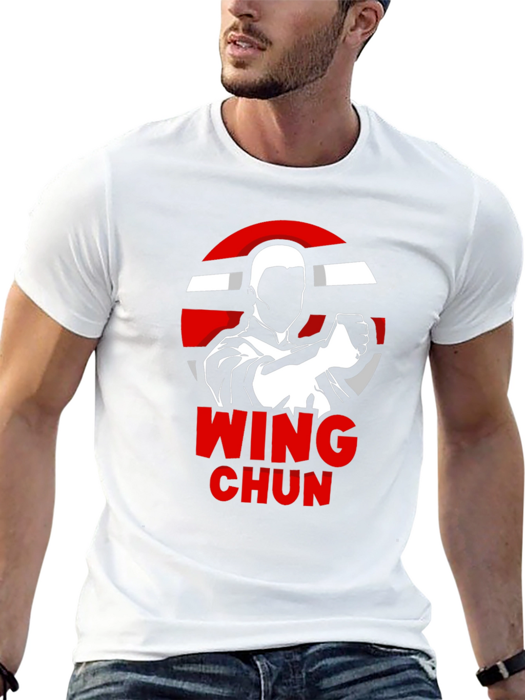 Wing Chun Black T-Shirt Martial Arts Tee
