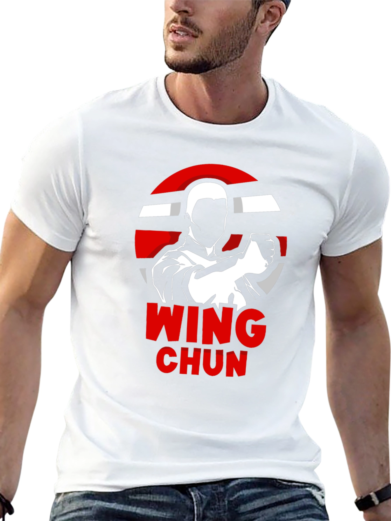 Wing Chun Black T-Shirt Martial Arts Tee