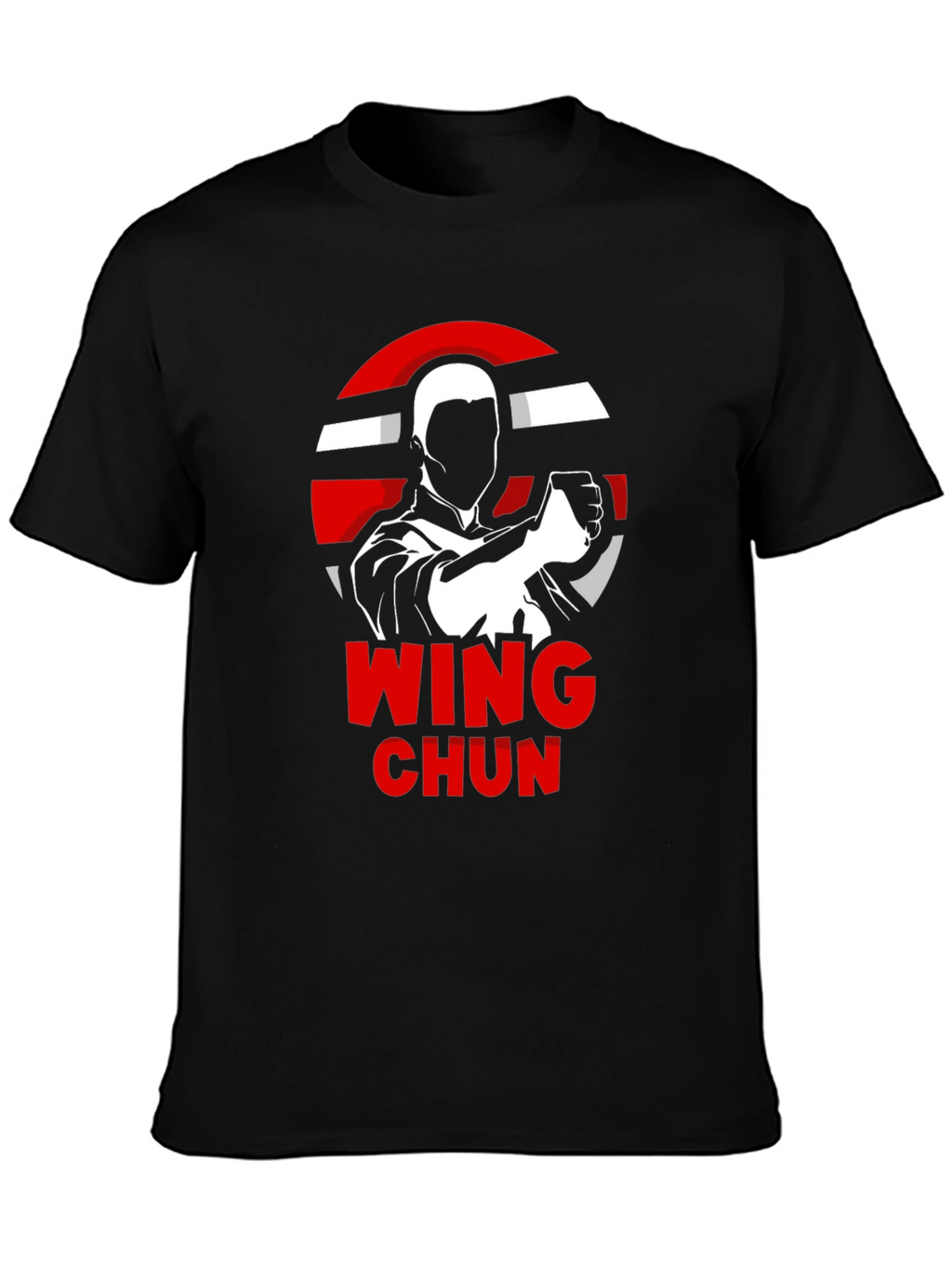 Wing Chun Black T-Shirt Martial Arts Tee