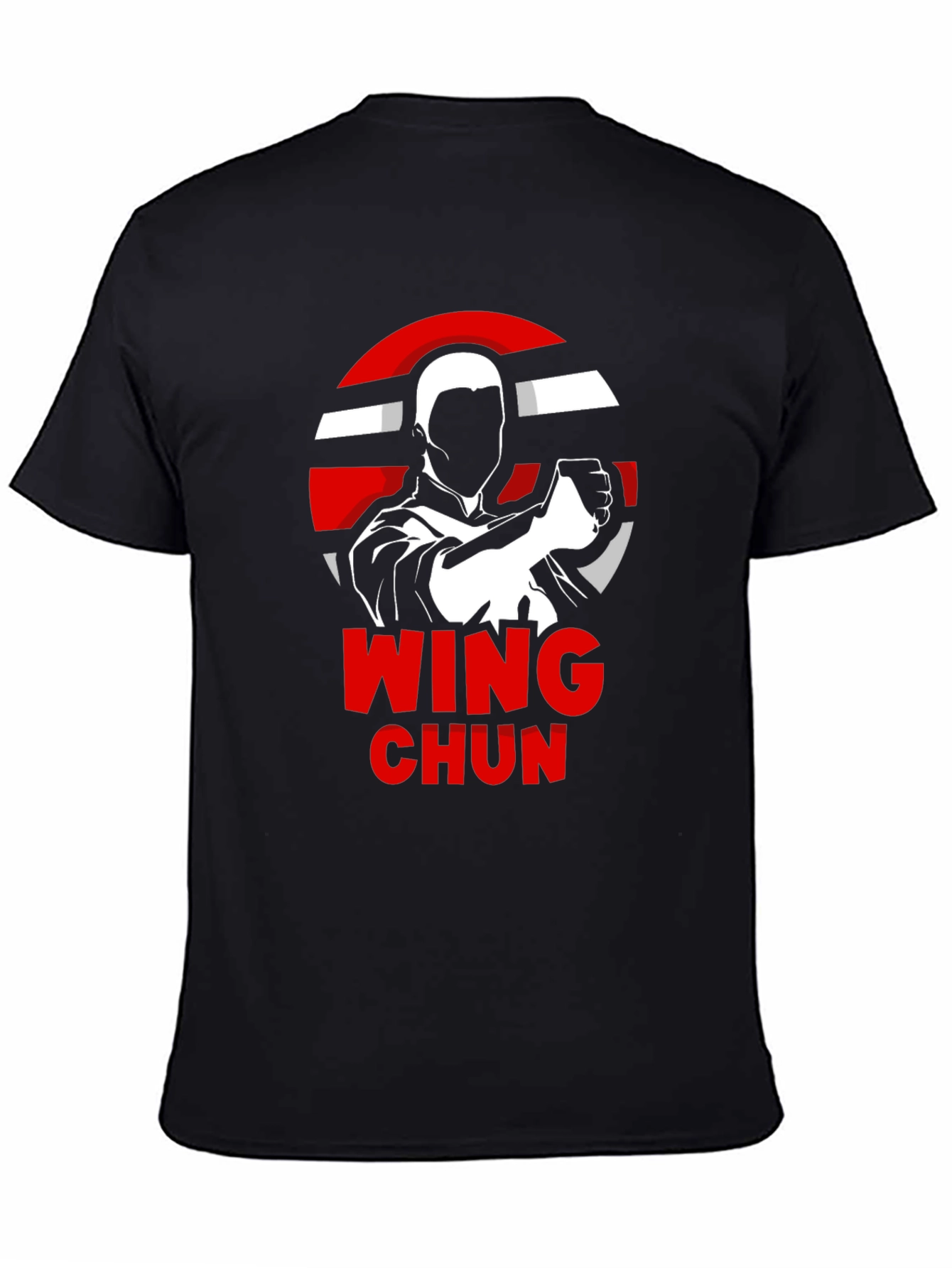 Wing Chun Black T-Shirt Martial Arts Tee