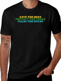 Eco-Friendly Save the Bees Graphic Tee