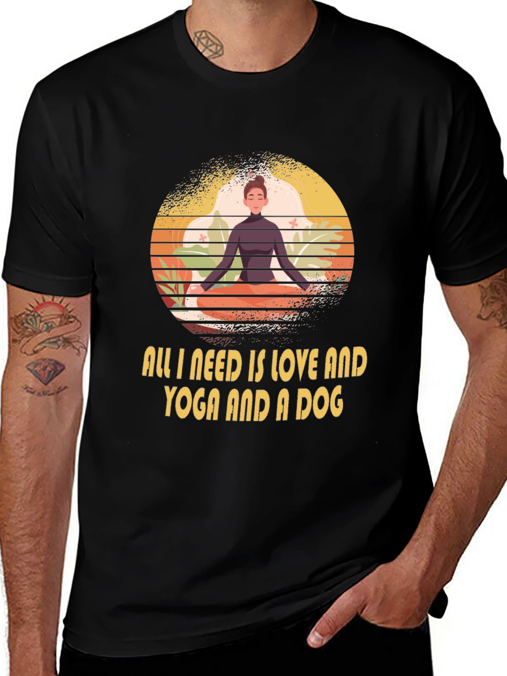 Love Yoga Dog T-Shirt