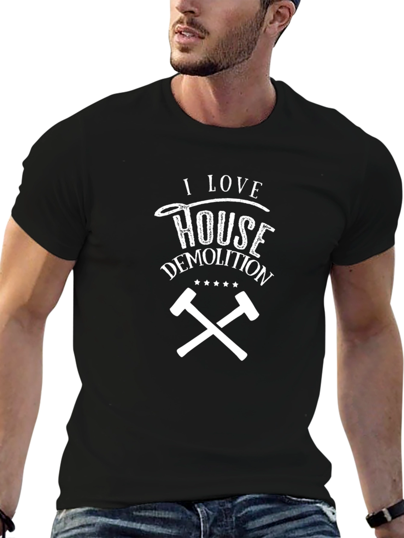 I Love House Demolition Graphic Tee