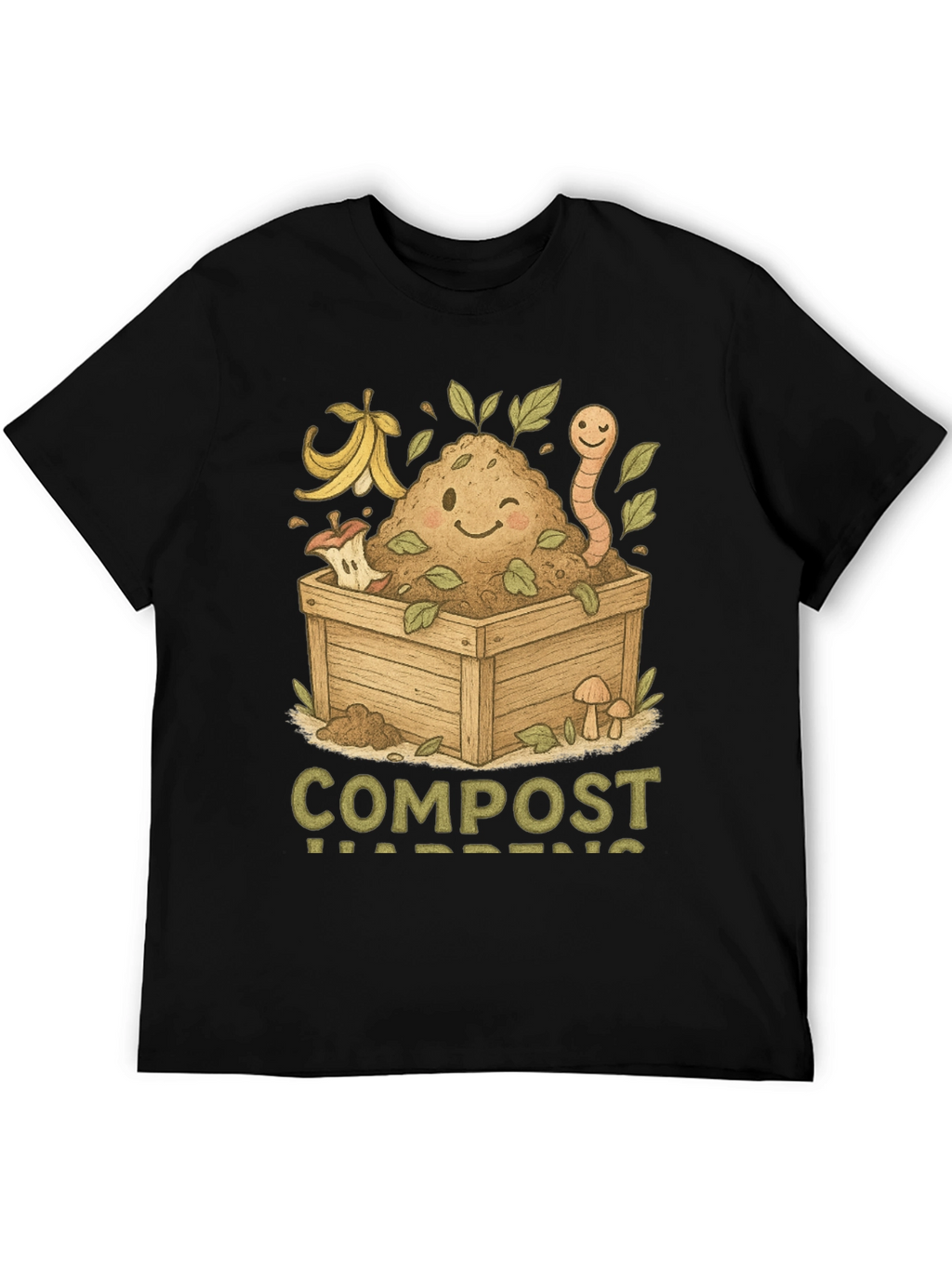 Compost Happens T-Shirt - Earth Friendly Tee