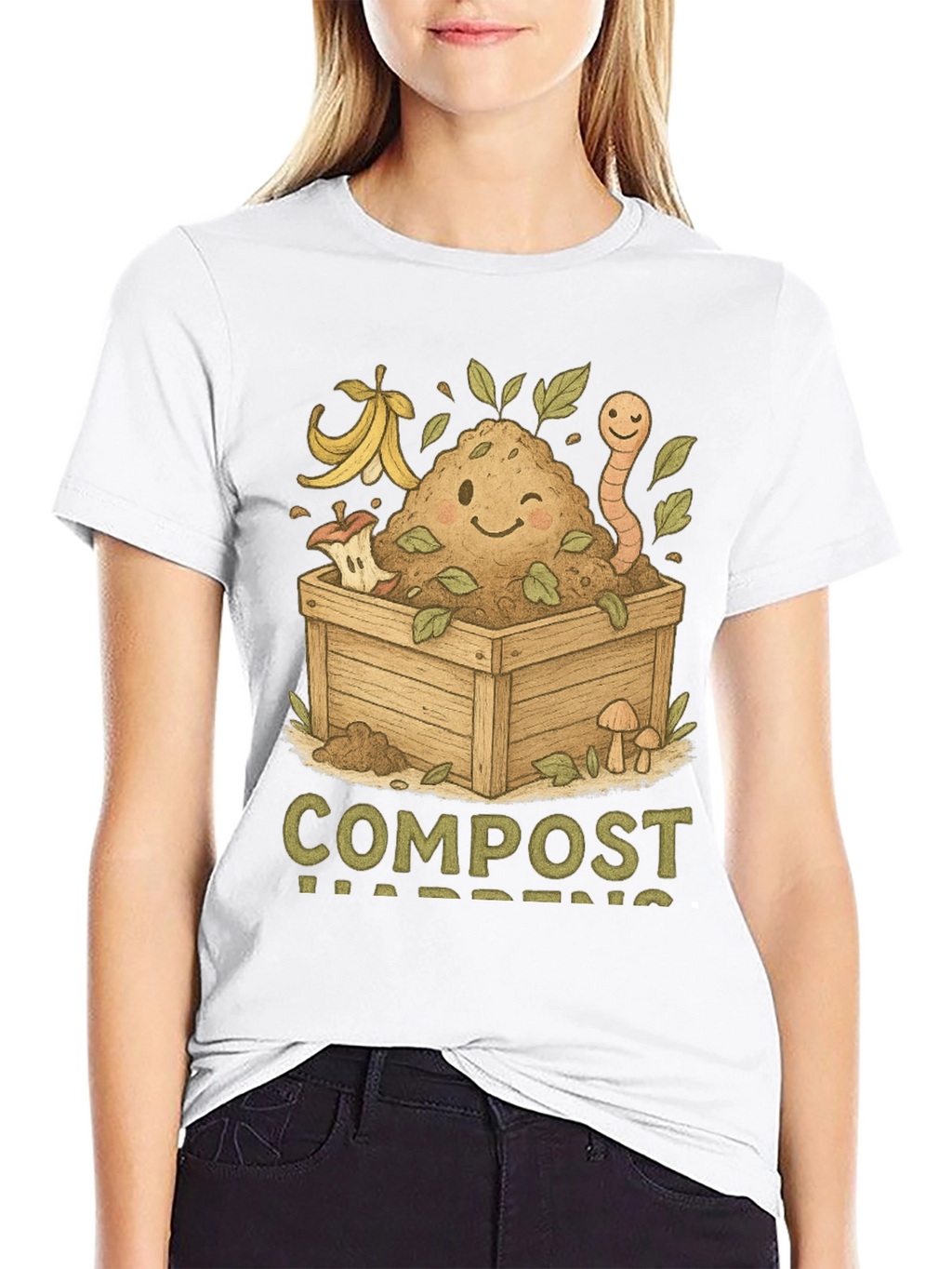 Compost Happens T-Shirt - Earth Friendly Tee