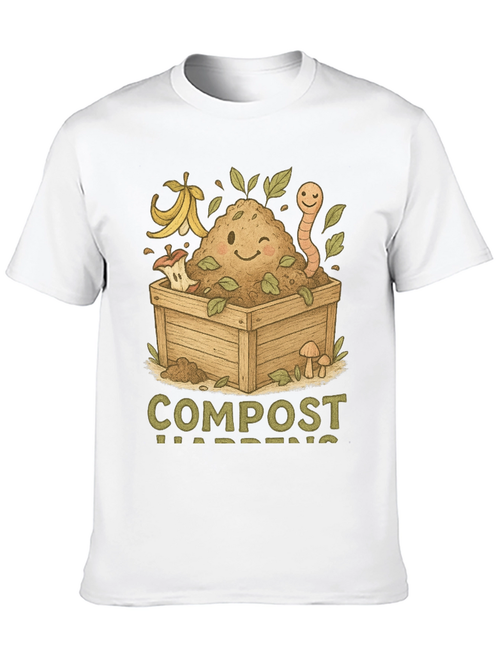 Compost Happens T-Shirt - Earth Friendly Tee