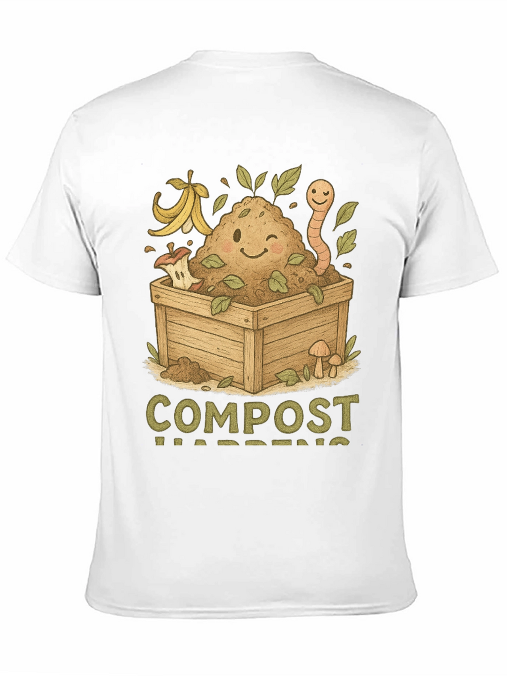 Compost Happens T-Shirt - Earth Friendly Tee