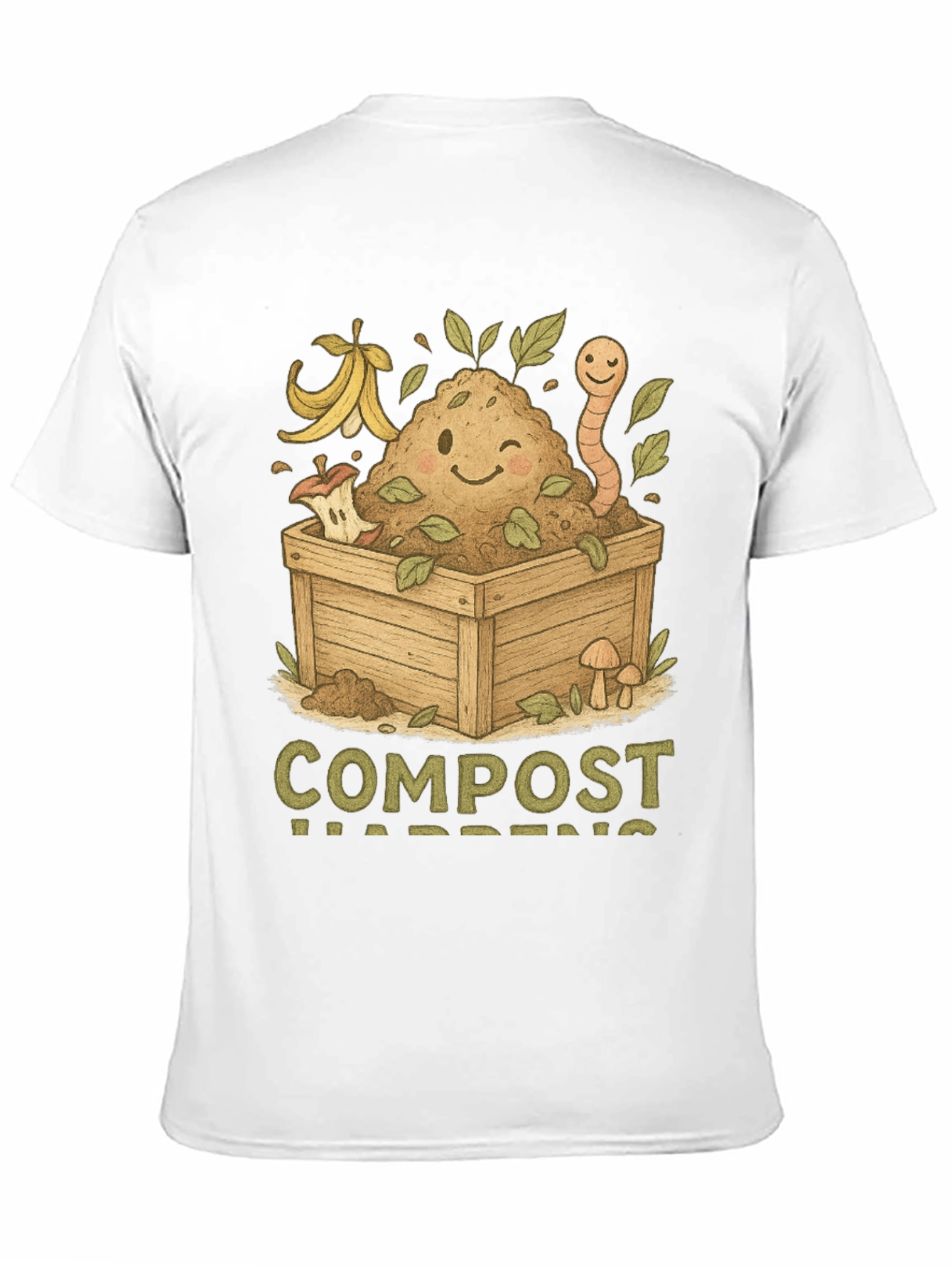 Compost Happens T-Shirt - Earth Friendly Tee