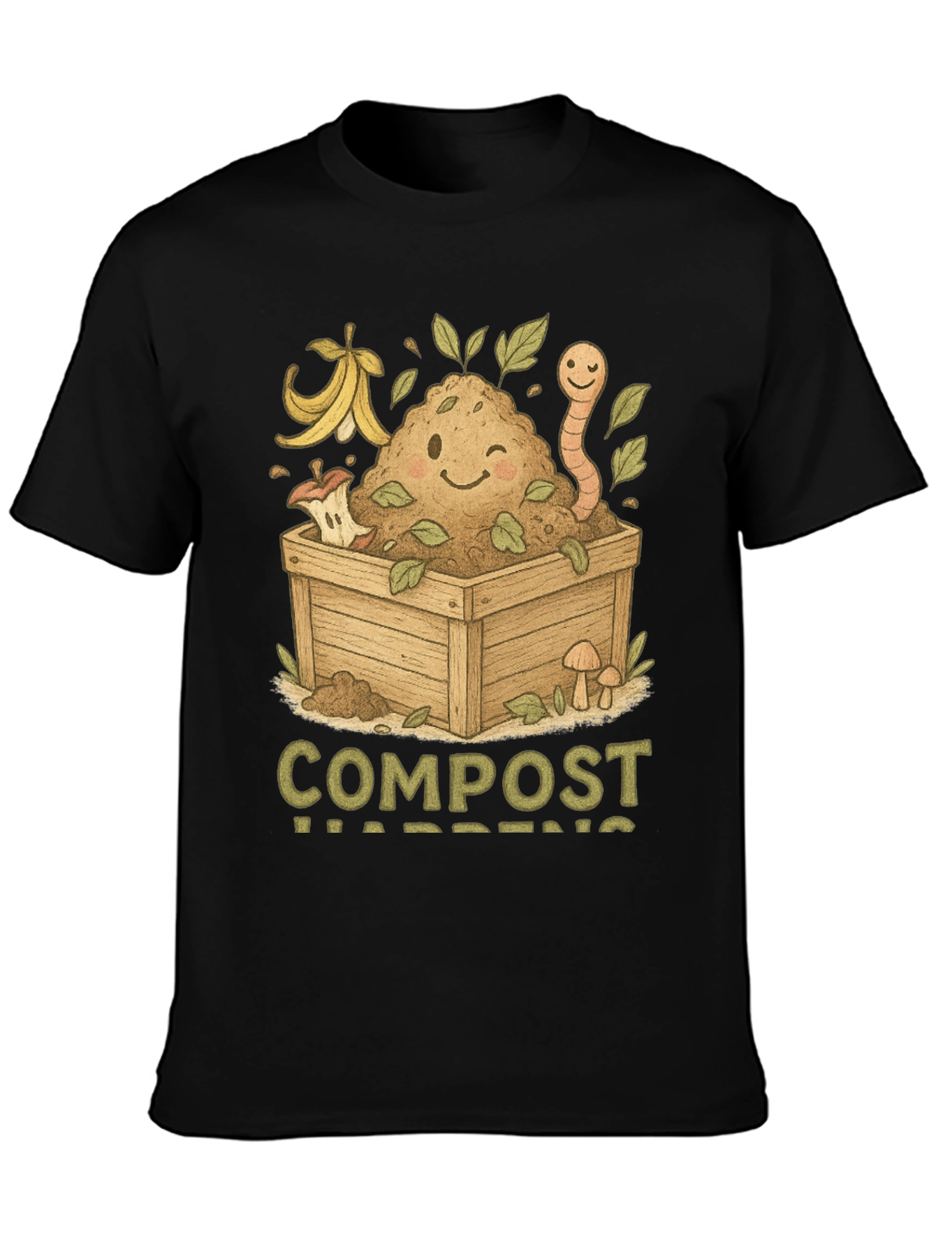 Compost Happens T-Shirt - Earth Friendly Tee